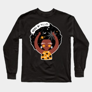 Halloween little black girl Long Sleeve T-Shirt